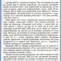 Komentar na dogajanje na kongresu ZKJ januarja 1990 