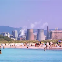 Plaža Rosignano Solvay pri Livornu.