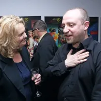 Katja Pegan, direktorica Gledališča Koper, in Esteve Soler.
