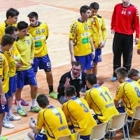 Tudi trener Zoran Jovičić je na poti do sobotne zmage porabil veliko energije.