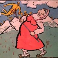 Kazimir Malevič je zastopan s propagandnim plakatom proti 
prvi svetovni vojni  