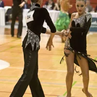 Najboljša med mladinci - Maruša Pinter in Uroš Lazič iz Plesnega centra samba.