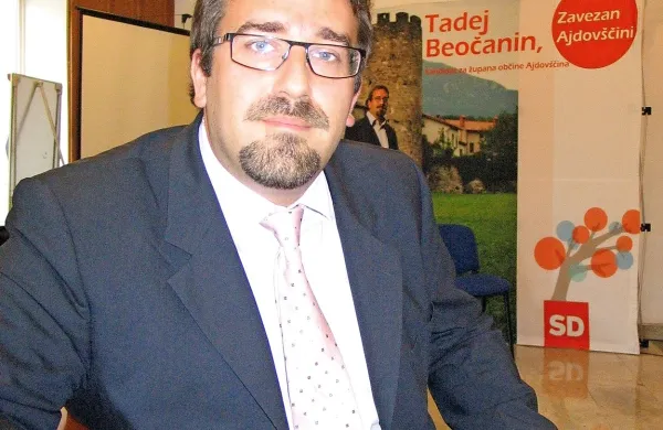 Ajdovski župan tadej Beočanin.