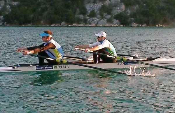 Rajko Hrvat (levo) in Marko Bolha na pripravah v Skradinu
