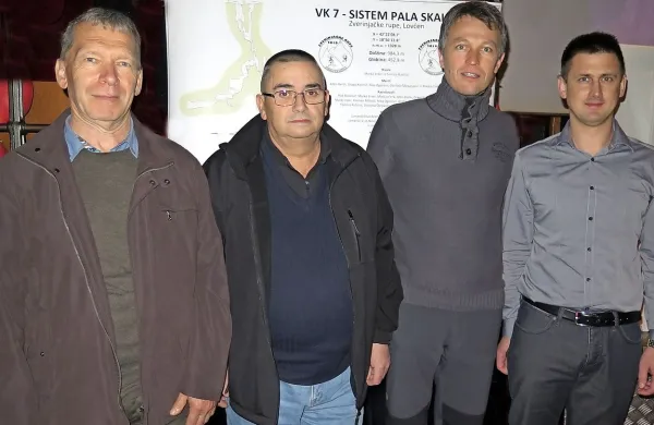 V zadnjih 50 letih so društvo med drugimi vodili (od leve) tudi 
Slavko Cerkvenik, Matej Bezeljak, Borut Lozej in Kristjan 
Rešaver.




