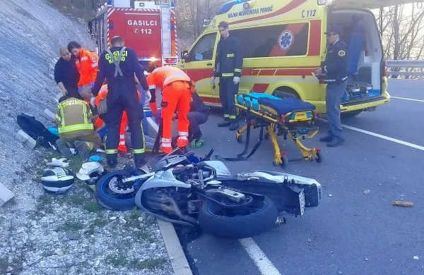  Izleti  so se za  nekatere motoriste končali v bolnišnicah.