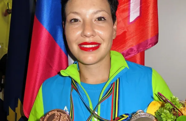 Članska svetovna podprvakinja Lucija Mlinarič se je predstavila samo na podelitvi priznanj.