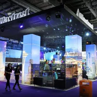 Inštalacija, ki so jo za sežansko družbo Alfastreet  januarja 
postavili na ICE Total Gaming sejmu v Londonu.   