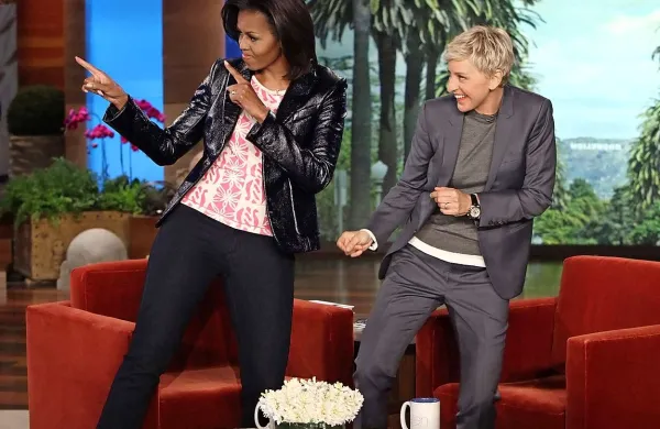 Michelle Obama in Ellen  DeGeneres