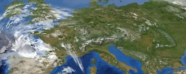  Anticiklon se iznad osrednjega Sredozemlja širi onstran Alp.