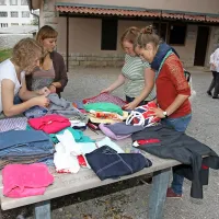 Ena izmed odmevnejših akcij sežanskih tabornikov je bila  
izmenjevalnica oblačil.