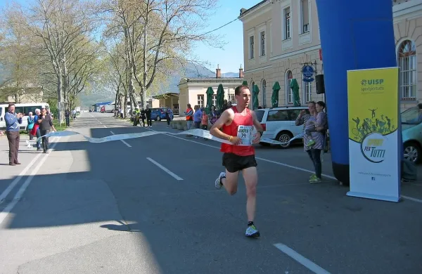 Mitja Kosovelj je po zmagi na novogoriškem 12-kilometrskem teku nadaljeval še s  treningom.