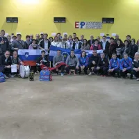 Balinarji Hrasta z navijaško skupino po lanski evropski tekmi v bosanskih Radišićih