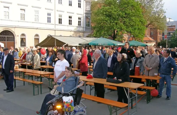 Praznovanje praznika dela v Mariboru.
