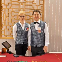Barbara Ornik in Danijel Čelofiga na evropskem prvenstvu 
krupjejev zastopata barve Slovenije. 