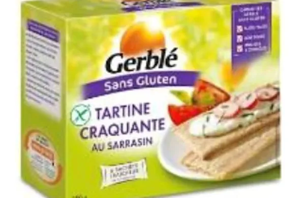 Proizvajalec hrustljavih ajdovih kruhkov brez glutena Gerble 
je v izdelku ugotovil prisotnost glutena nad zakonsko mejo 20 
miligramov na kilogram, kar predstavlja tveganje za posameznike, občutljive na gluten.