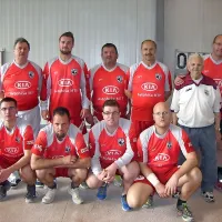 Prva ekipa Trte v družbi 95-letnega Edvarda Gregoriča.

 