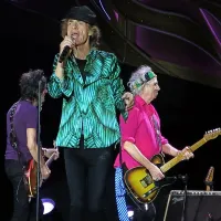 Rolling Stones junija lani med koncertom na Dunaju 