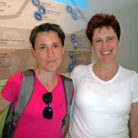 Lilijana Kapelj Gorup (levo) iz Košane in Kristina Kapelj Sirnik 
s Kala