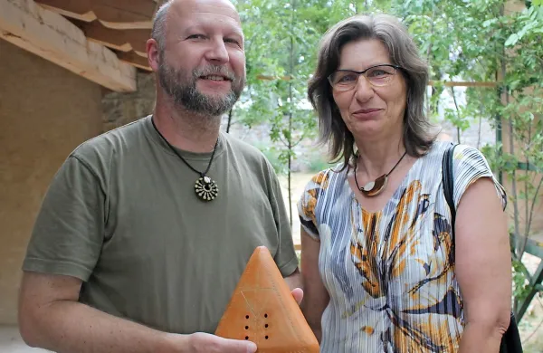 Tomaž Rauch in Alenka Gololičič s kabrco 