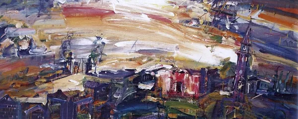 Zvest Apollonio, Spomini na Bertoke, akril na platno, 1988