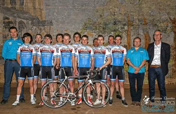 Velodromski kolesarji iz belgijskega kluba CGT Tomac