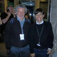 Matematik, filozof in publicist Piergiorgio Odifreddi in predsednica Furlanije-Julijske krajine Deborah Serracchiani