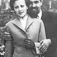 Z ženo Veroniko leta 1952