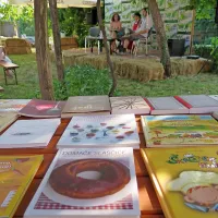 Obiskovalci KulinArtfesta so se lahko sprehodili med ponudbo knjig in poslušali predstavitve knjig in projektov.