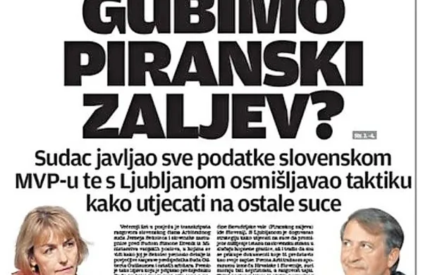 Naslovnica današnjega zagrebškega časnika. 