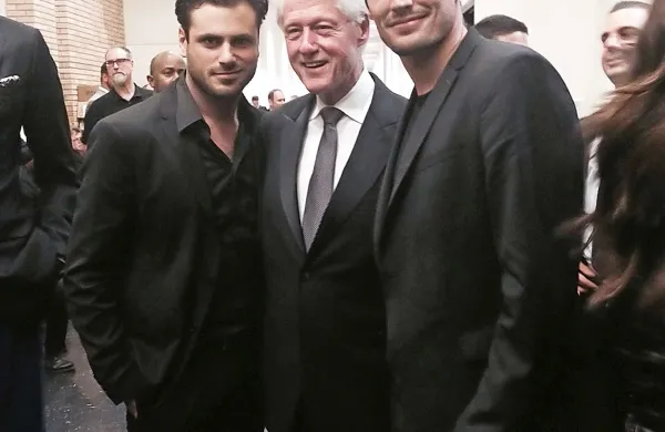 Stjepan Hauser, Bill Clinton in Luka Šulić (z leve)