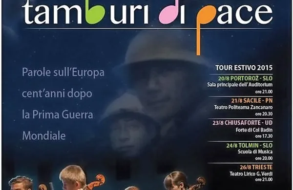 Plakat za dogodek, ki je delo mlade oblikovalke, obletnice 
vstopa Italije v prvo vojno ne omenja.