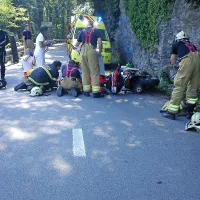 V petek popoldne je zaradi neprevidnega mladega voznika  
avta v Dolenji Trebuši umrl 47-letni motorist iz Horjula.