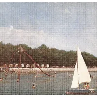 Pred drugo svetovno vojno je bil na plaži Sv. Katarine tudi 
tobogan.