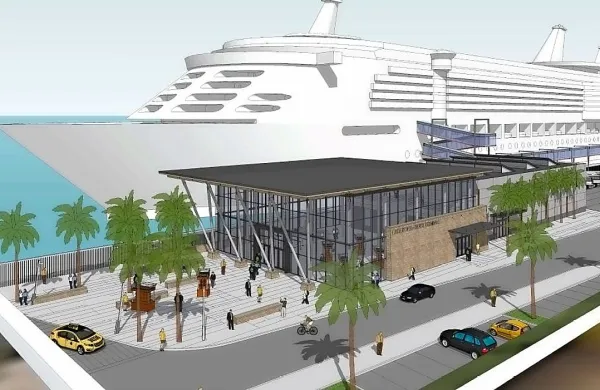 Pod zamisli za koprski potniški terminal se je podpisal Scott 
Lagueux, specializirani arhitekt, ki je risal že številne zasnove 
potniških terminalov po vsem svetu - v Istanbulu, La Spezii, 
Lizboni, pripravlja pa še načrte za Kotor,  Jamajko, Barbados, 
Honduras.