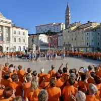 Že sedmič so telovadili v Piranu