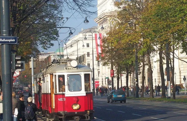 Železniška postaja na Dunaju.