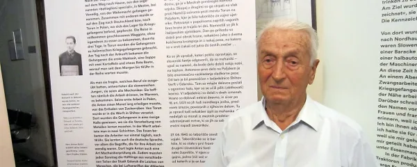 Anton Kofol je spomine na trdo delo v Nemčiji obujal na srečanju 
pregnancev v Šempetru.