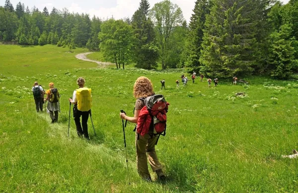 Spomin na prvo akcijo oživljanja obhodnice Pot prijateljstva 
Snežnik-Snježnik leta 2011. 