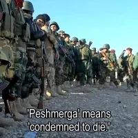 Med snemanjem dokumentarca je Erik Valenčič na bojiščih 
spremljal različne skupine kurdskih borcev. 