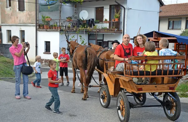Po Mirnu so obiskovalce s kočijama peljali na ogled in tudi v oba muzeja. 