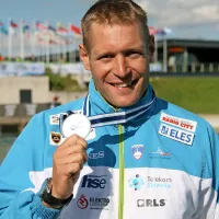 Srebrni kanuist Benjamin Savšek.
