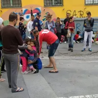 Ponovno snidenje šestletne sirske deklice z družino. Veselje 
je bilo nepopisno, sporočajo policisti. 