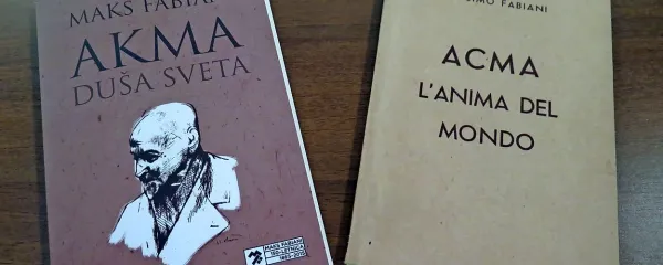 Zadnji ponatis dela Akma, duša sveta in prvi natis knjige v italijanščini.