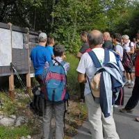V Društvu Soška fronta so na najzanimivejših točkah ob poti poskrbeli tudi za informacijske table.