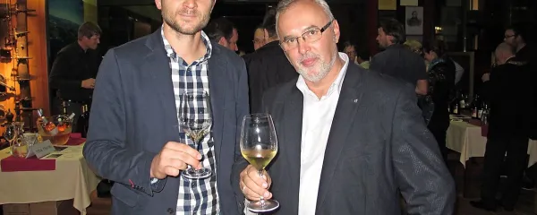 Simon Kerma (levo) in Aleš Gačnik
