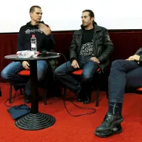 Erik Toth (levo) in Ernest Ženko (desno) sta se pogovarjala z 
