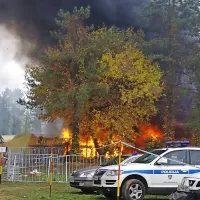 Požar v Brežicah.