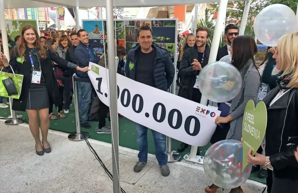 Slovenski paviljon obiskal milijonti obiskovalec