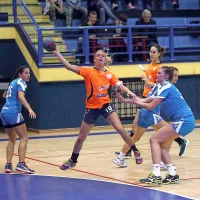 Tako je Kristina Petrinja dosgela enega od svojih štirih 
golov.